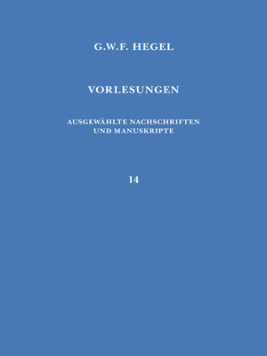 cover image of Vorlesungen über die Philosophie des Rechts